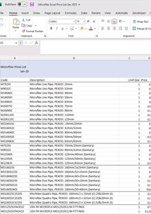 Microflex Jan 2025 Price List (EXCEL)