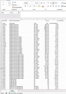 Multitubo Jan 2025 Price List (Excel)